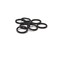 100, 500 or 1,000 Pieces: 8 mm Black Enamel Coated Open Jump Rings, 18g